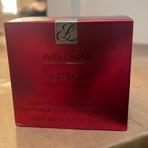 Estée Lauder nutritious super- pomegranate radiant energy night cream/mask new